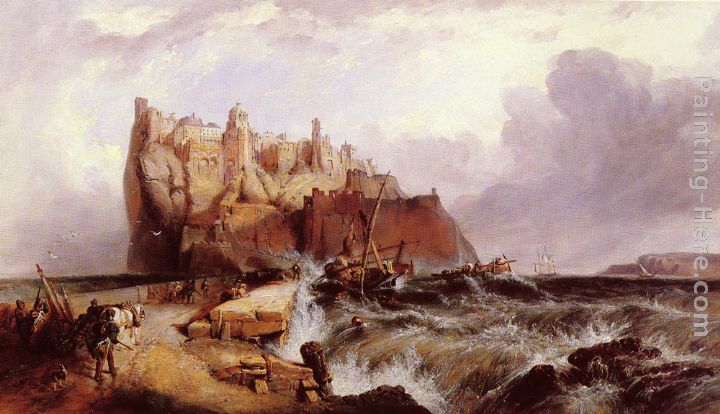 The Castle of Ischia painting - Clarkson Stanfield The Castle of Ischia art painting
